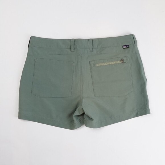 Patagonia Happy Hike Shorts Hemlock Olive Green - Size 10 - Picture 2 of 8
